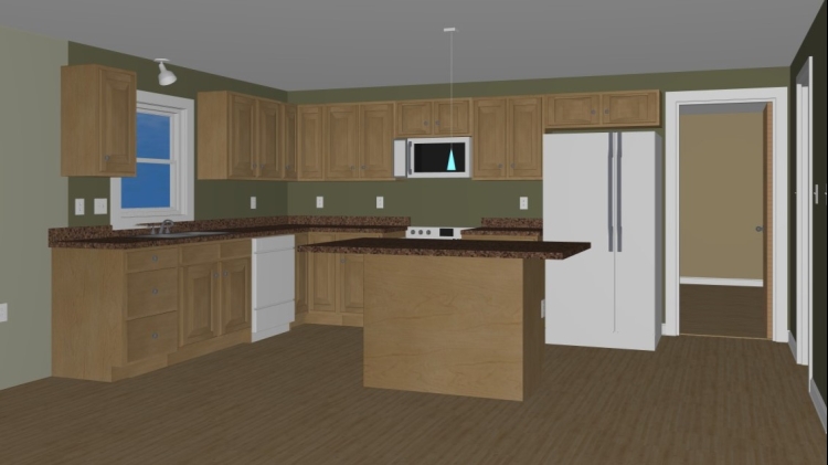 The Cheyenne - Kitchen with Standard Island